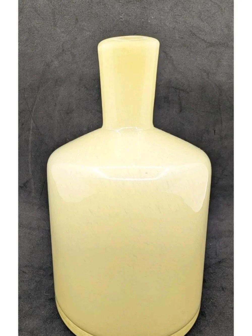 Empty Diffuser Glass Vessel Art Glass for natural wood reeds Lafco yellow swirl